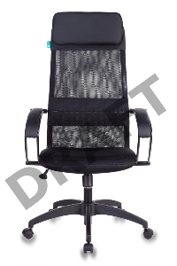 Кресло руководителя Бюрократ CH-608/BLACK спинка сетка черный TW-01 TW-11 искусст.кожа/ткань