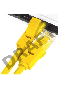 Патч-корд Greenconnect прямой 0.15m, UTP кат.5e, желтый, позолоченные контакты, 24 AWG, литой, GCR-LNC02-0.15m, ethernet high speed 1 Гбит/с, RJ45, T568B Greenconnect Патч-корд прямой 0.15m, UTP кат.5e, желтый, позолоченные контакты, 24 AWG, литой, GCR-LN