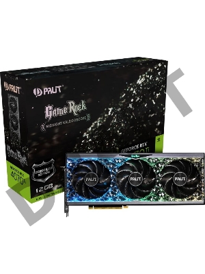 Видеокарта Palit RTX4070Ti GAMEROCK PREMIUM 12Gb PCI-E 4.0 RTX 4070TI 192 GDDR6X 2310/21000 HDMIx1 DPx3 HDCP Ret