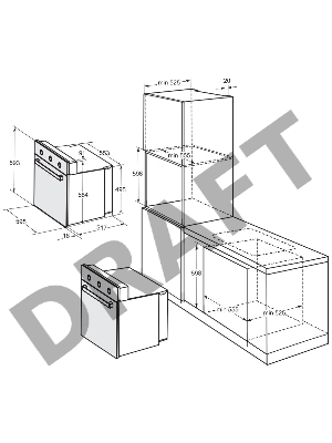 Духовой шкаф DARINA 1U BDE 111 701 At, встраиваемый