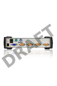 Переключатель ATEN CS84U(-AT) 4-портовый KVM-переключатель {1 user(HDB15(SVGA Female)+KBD(PS/2)+MOUSE(PS/2), KVM-порты: SPHD18(Female). В комплекте: кабели KVM (2L-5201P)-4шт. Не требует внешнего питания}