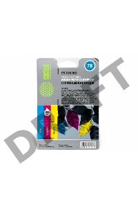 Картридж струйный Cactus CS-C6578D №78 голубой/пурпурный/желтый (19мл) для HP DJ 900/1220C/PS P000/P1100