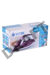 Утюг VITEK VT-1215 (PK) максимальная мощность 2400 Вт.Подошва Ceramic Ultra Care.
