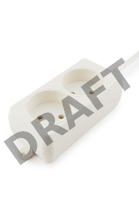 Сетевые фильтры Gembird Удлинитель Гарнизон EL-NL2-W-2, 2 розетки, допустимый ток 10А, длина 2м.