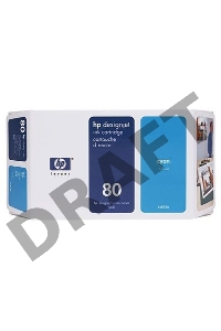Картридж струйный HP №80 C4846A голубой для HP DJ 1050/1055