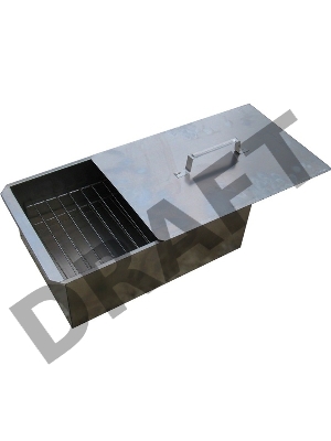 Коптильня двухъярусная МАЛАЯ (420/270/175) сталь 0,8мм в сумке К2-0.8с