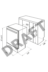 Посудомоечная бытовая машина MAUNFELD MLP-12S, встраиваемая