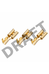 Клемма плоская REXANT, гнездо - 5,6 мм, 1-1.5 мм², (РП-м 1.5-(4.8) / DJ622-D4.8*0.5B), в упак. 10 шт.