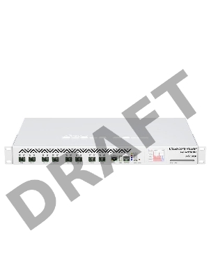 Роутер Mikrotik CCR1072-1G-8S+ Cloud Core Router 1072-1G-8S+ with Tilera Tile-Gx72 CPU (72-cores, 1GHz per core), 16GB RAM, 8xSFP+ cage, 1xGbit LAN, RouterOS L6, 1U rackmount case, two redundant hot plug PSU