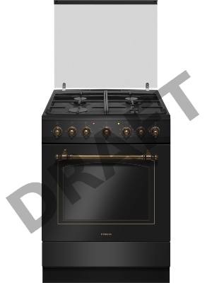 Плита Комбинированная Hansa FCMA58109 черный