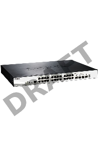 Сетевое оборудование D-Link DGS-1510-28XMP/A1A Управляемый стекируемый коммутатор SmartPro с 24 портами 10/100/1000Base-T с поддержкой РоЕ и 4 портами 10G Base-X SFP+