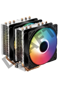 Устройство охлаждения(кулер) Deepcool Neptwin V3 Soc-AM4/1151/1200/1700 4-pin 15-27dB Al+Cu 220W 1000gr LED Ret