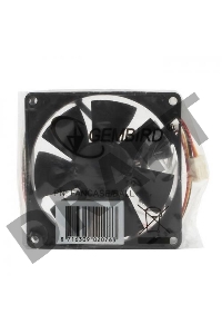 Вентилятор для корпуса Gembird 80x80x25mm, ball, узкий разъем 3 pin FANCASE/BALL