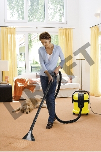 Пылесос моющий Karcher SE4001 1400Вт желтый/черный