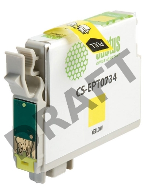 Картридж струйный Cactus CS-EPT0734 желтый для Epson Stylus С79/ C110/ СХ3900/CX4900/CX5900 (11,4ml)
