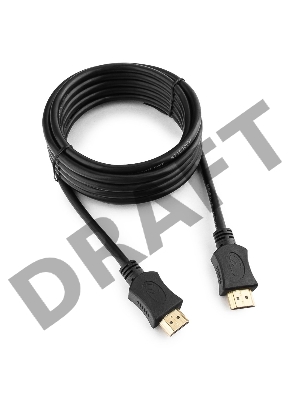 Кабель HDMI Gembird/Cablexpert, 3.0м, v1.4, 19M/19M, серия Lihgt, черный, позол.разъемы, экран (CC-HDMI4L-10)
