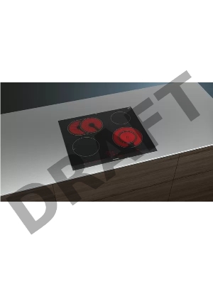 Варочная панель SIEMENS ET675LNV1M iQ300 Встраиваемая электрическая 45x602x520 4 зоны готовки 17 уровней мощности lightSlider HomeConnect FryingSensor