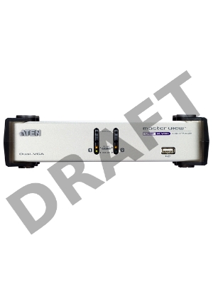 Переключатель электронный ATEN 2 PORT DUAL-VIEW KVM SWITCH W/