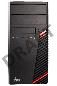 Компьютер IRU Office 510H5SM MT i3 10105 (3.7) 16Gb SSD256Gb UHDG 630 Free DOS GbitEth 500W черный