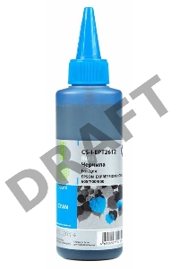 Чернила Cactus CS-I-EPT2612 голубой (100мл) Epson ExpIession Home XP-600/605/700/800