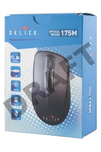 Мышь Oklick 175M черный {Мышь (1000dpi) USB (3кнопки)}