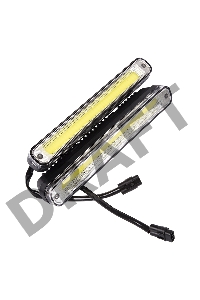 Дневные ходовые огни в пластиковом корпусе и светодиодным модулем