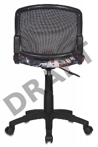 Кресло Бюрократ CH-296NX/GRAFFITY спинка сетка черный сиденье черный граффити Graffity
