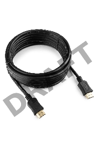 Кабель HDMI Gembird/Cablexpert , 4.5м, v1.4, 19M/19M, серия Light, черный, позол.разъемы, экран (CC-HDMI4L-15)