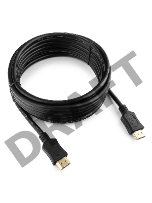 Кабель HDMI Gembird/Cablexpert , 4.5м, v1.4, 19M/19M, серия Light, черный, позол.разъемы, экран (CC-HDMI4L-15)