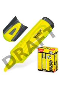 Текстовыделитель Maped  Fluo Pep''s Classic пишущий узел 1-5мм устойчивые к солнцу чернила желтый