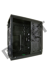 Корпус Minitower Exegate QA-410 Black, mATX, <XP400, Black, 120mm> 2*USB, Audio