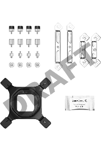 Устройство охлаждения(кулер) Deepcool Neptwin V3 Soc-AM4/1151/1200/1700 4-pin 15-27dB Al+Cu 220W 1000gr LED Ret