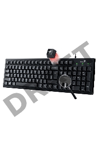 Клавиатура Genius Smart KB-101 Black, классическая расскладная, SmartGenius, влагоустойчивая, клавишь 105, провод 1,5 м, USB