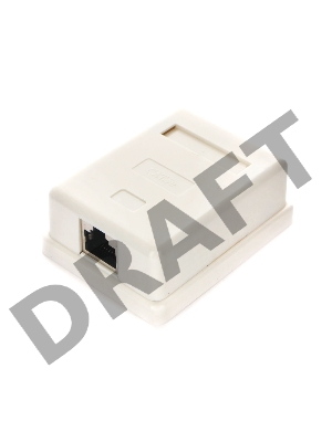 Монтажное оборудование Gembird Розетка GEMBIRD NAS212 RJ-45 кат.STP 5e внешняя экранированная 1 порт, 110&Krone