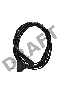 Кабель для аудио-видео техники IEC-320-C7 -- розетка EU, 2-pin <VDE>, VCOM <CE023-CU0.5-3>, 3,0m Кабель для аудио-видео техники IEC-320-C7 -- розетка EU, 2-pin <VDE>, VCOM <CE023-CU0.5-3>, 3,0m