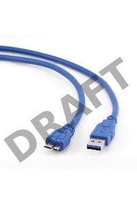 Кабель Gembird/Cablexpert CCP-mUSB3-AMBM-0.5M Кабель USB 3.0 Pro , AM/microBM 9P, 0.5м, экран, синий