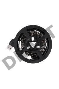 LED лента с USB коннектором 5 В, 8 мм, IP65, SMD 2835, 60 LED/m, цвет свечения белый (6500 K)
