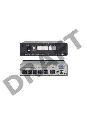 Коммутатор Kramer Electronics VS-55YC 5x1 сигналов S-video c переключением в интервале кадрового гасящего импульса, 120 МГц