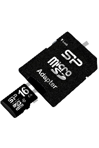 Флеш карта microSDHC 16Gb Class10 Silicon Power SP016GBSTH010V10-SP + adapter