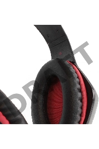 Наушники CROWN CMGH-102T Black&red (Подключение USB, встроенная аудио карта, Частотныи? диапазон: 20Гц-20,000 Гц ,Кабель 2.1м,Размер D 250мм)