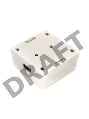 Монтажное оборудование Розетка GEMBIRD NAS214 RJ-45 кат.STP 5e внешняя экранированная 2 порта, 110&Krone