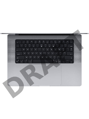 Ноутбук 16-inch MacBook Pro: Apple M1 Pro chip with 10-core CPU and 16-core GPU/16GB/1TB SSD - Space Gray/EN Английская клавиатура