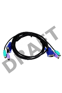 Переключатель D-Link DKVM-CB Кабель KVM длиной 1,8 м с разъемами PS2