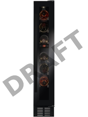 Винный шкаф Hansa FWC15071B черный (однокамерный)