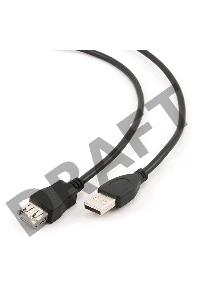 Кабель Gembird PRO CCP-USB2-AMAF-6 USB 2.0 кабель удлинительный 1.8м AM/AF  позол. контакты, пакет 