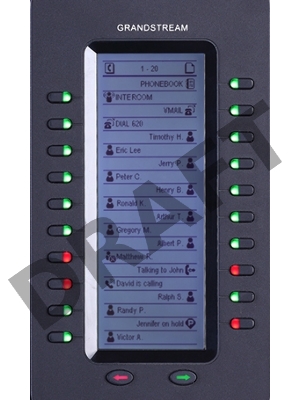 Интернет-телефония Grandstream Модуль расширения клавиатуры Grandstream GXP-2200EXT Exspansion module 