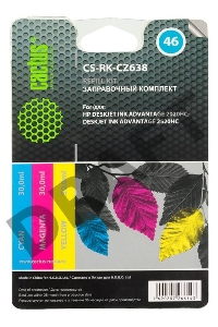 Заправочный набор Cactus CS-RK-CZ638 многоцветный для HP DeskJet 2020/2520 (3*30ml)