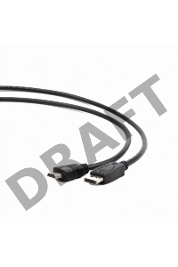 Кабель DisplayPort-HDMI Gembird/Cablexpert  1,8м, 20M/19M, черный, экран, пакет (CC-DP-HDMI-6)