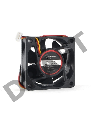 Вентилятор Gembird, 60x60x25, гидродинамический, 3 pin, провод 25 см