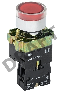 Кнопка LAY5-BW3461 с подсв. красн. 1з ИЭК BBT50-BW-K04